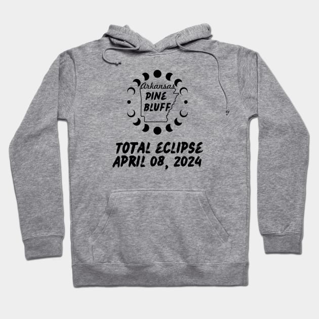 Arkansas Total Solar Eclipse 2024 Hoodie by Total Solar Eclipse